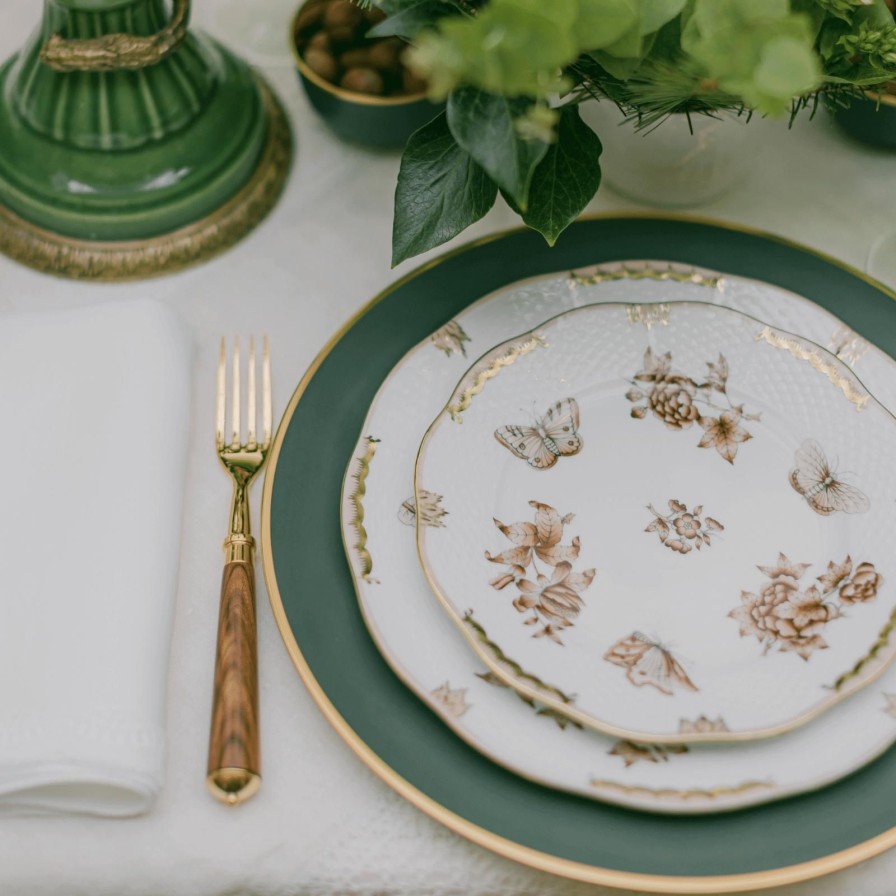 Dining Herend | Fortuna Dinner Plate Antique Brown