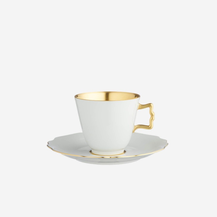 Dining Augarten Wien 1718 | Belvedere White Teacup & Saucer