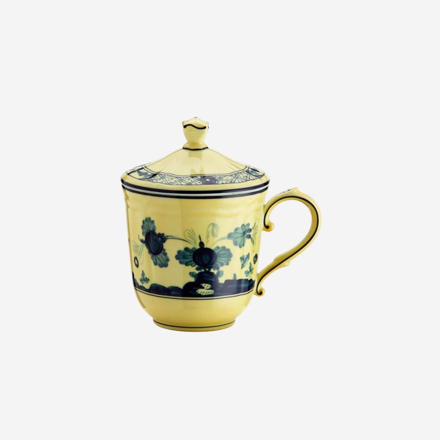 Dining Ginori 1735 | Oriente Italiano Mug With Lid Citrino