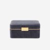 Dining Aerin | Beauvais Velvet Jewellery Box Dusk Blue