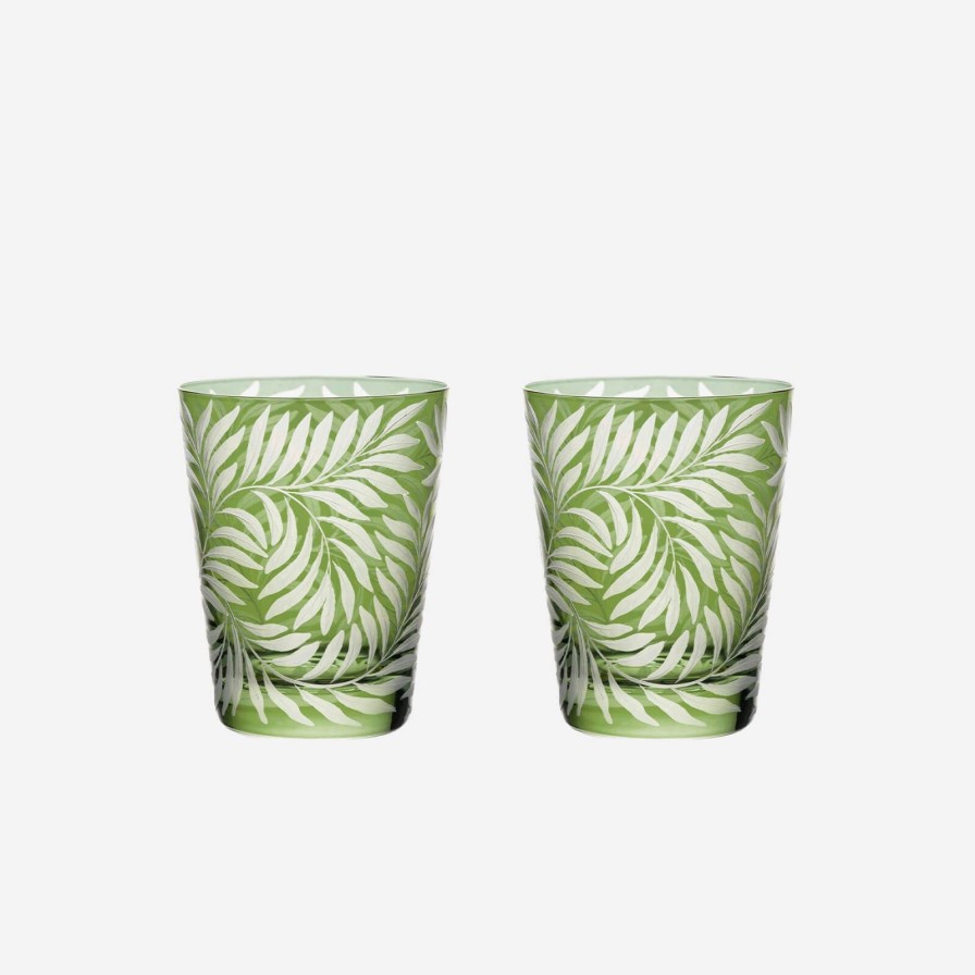 Glassware & Barware Artel | Fern Medium Tumbler Green-Set Of 2