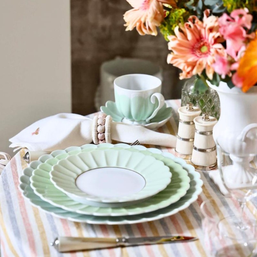 Dining Projektityyny | Multi Stripe Frill Tablecloth