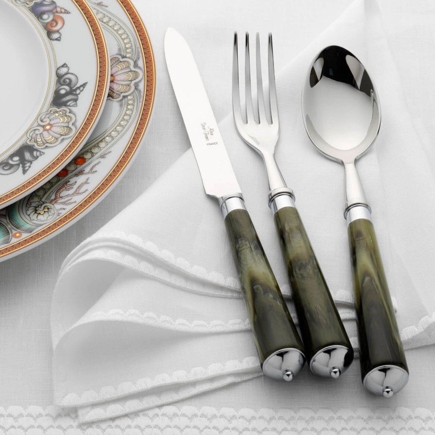 Dining Alain Saint-Joanis | Julia Green Marble 2-Piece Carving Set