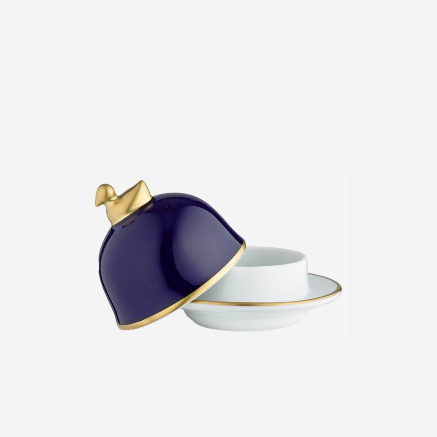 Dining Legle | Sous Le Soleil Sevres Blue Butter Dish