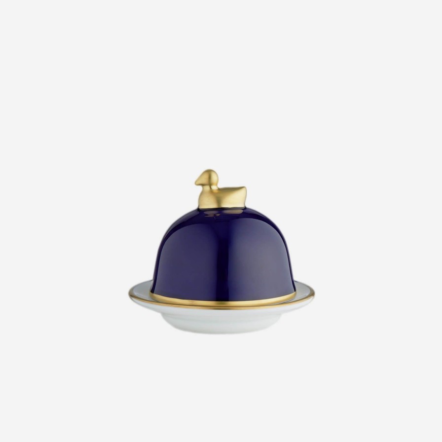 Dining Legle | Sous Le Soleil Sevres Blue Butter Dish