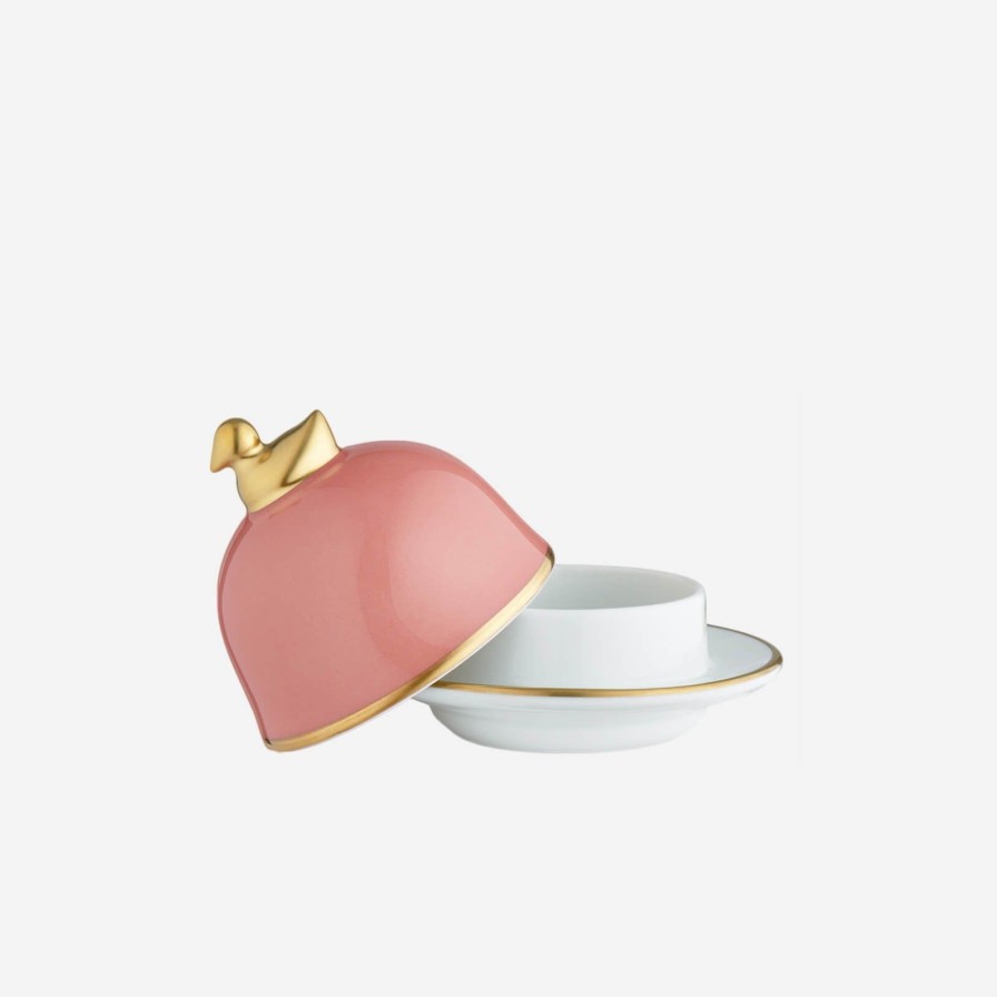 The Tabletop Edit Legle | Sous Le Soleil Old Rose Butter Dish