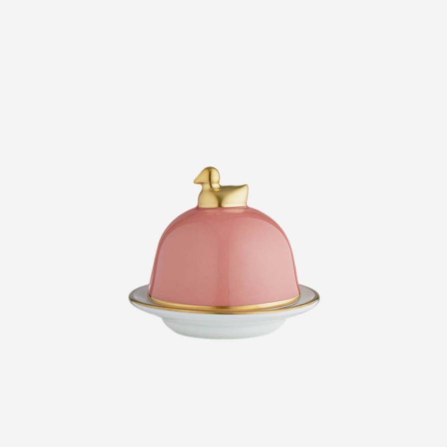 The Tabletop Edit Legle | Sous Le Soleil Old Rose Butter Dish