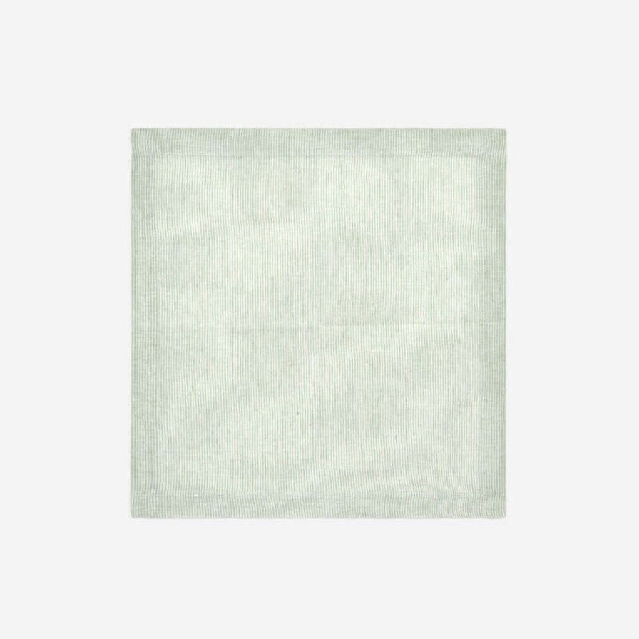 Dining Atelier Bonadea | Candy Green Striped Dinner Napkin