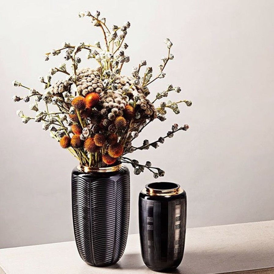 Home Accessories Vista Alegre | Jet Black Large Vase