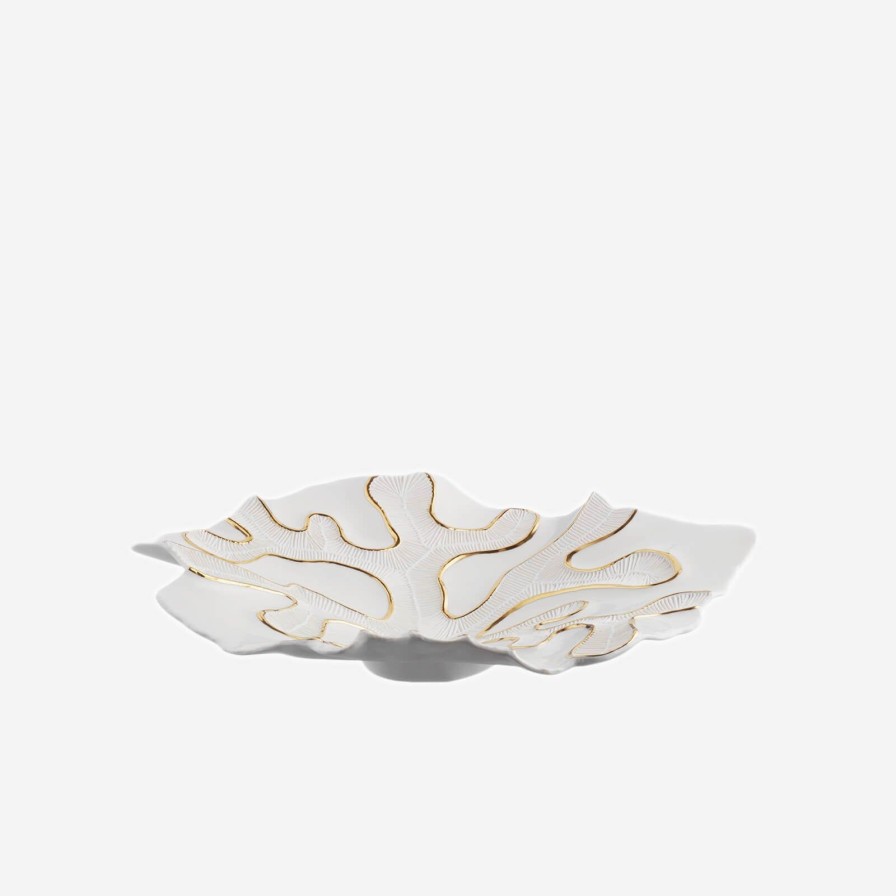 Home Accessories Fos Ceramiche | Fossilia Gold Centerpiece