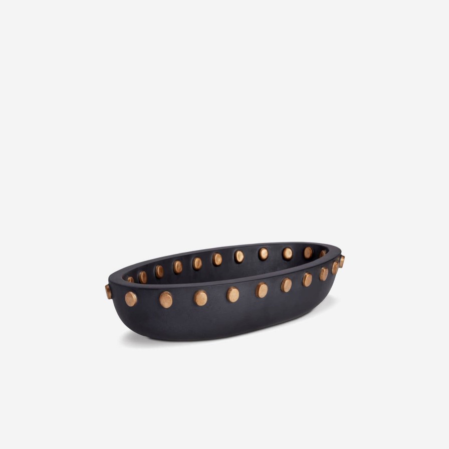 Home Accessories L'Objet | Teo Black Oval Bowl