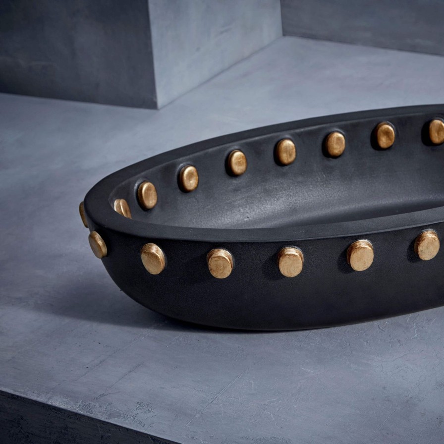 Home Accessories L'Objet | Teo Black Oval Bowl