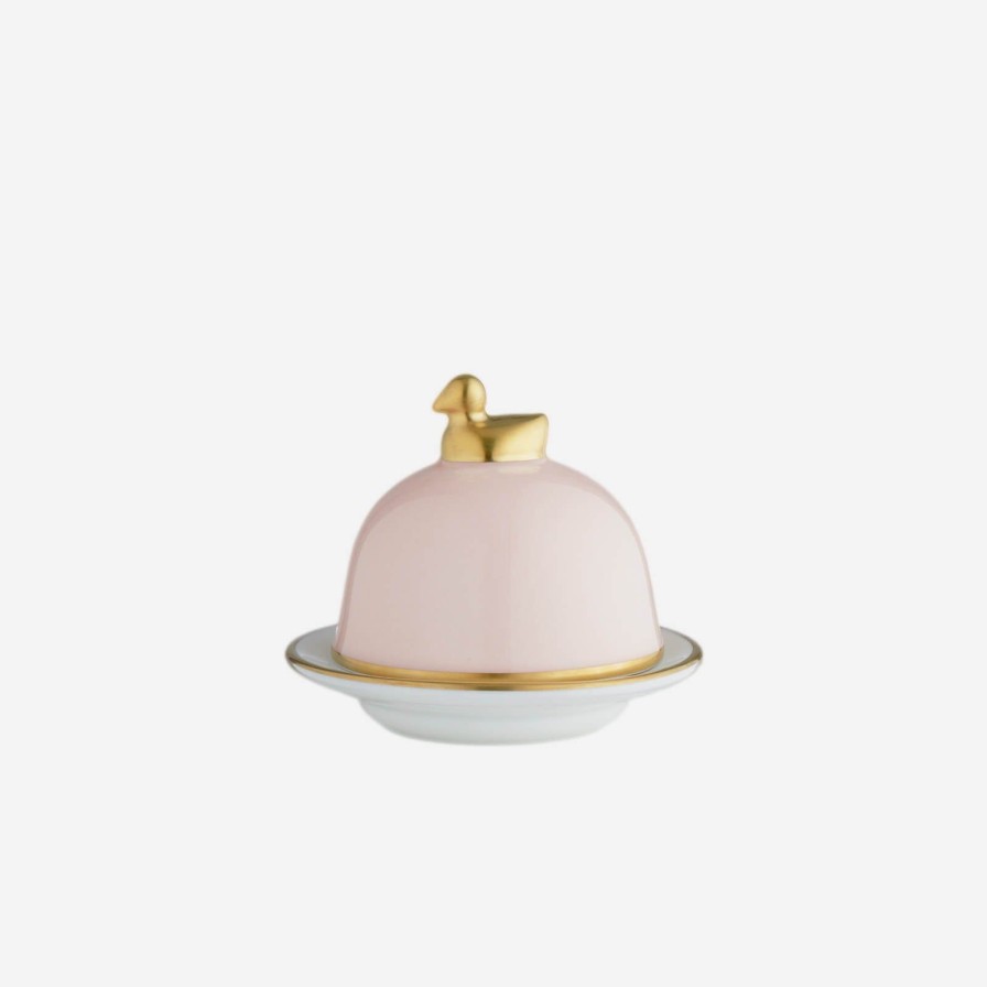 Dining Legle | Sous Le Soleil Rose Pink Butter Dish