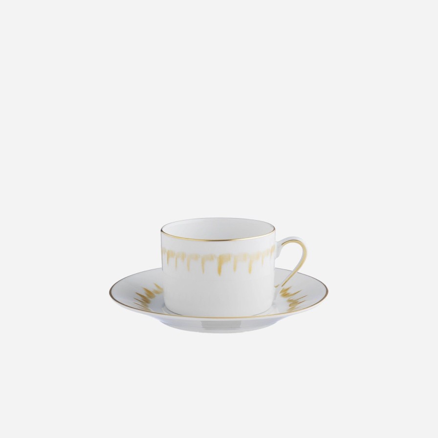 Dining Marie Daâge | Iris Tea Cup & Saucer Gold