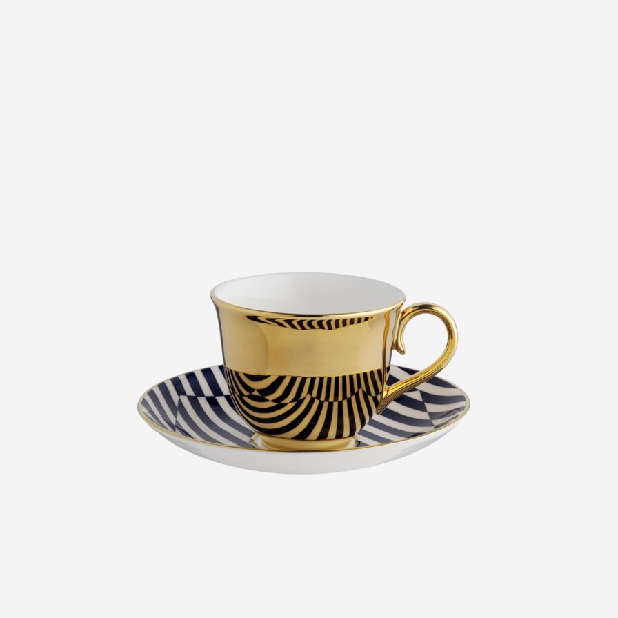 Dining Richard Brendon | Superstripe Tea Cup & Saucer