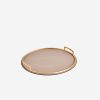 Dining Giobagnara | Defile Medium Round Leather Tray Dove