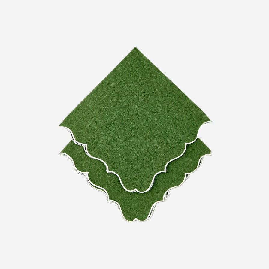 Dining Los Encajeros | Alhambra Green Napkins-Set Of 4