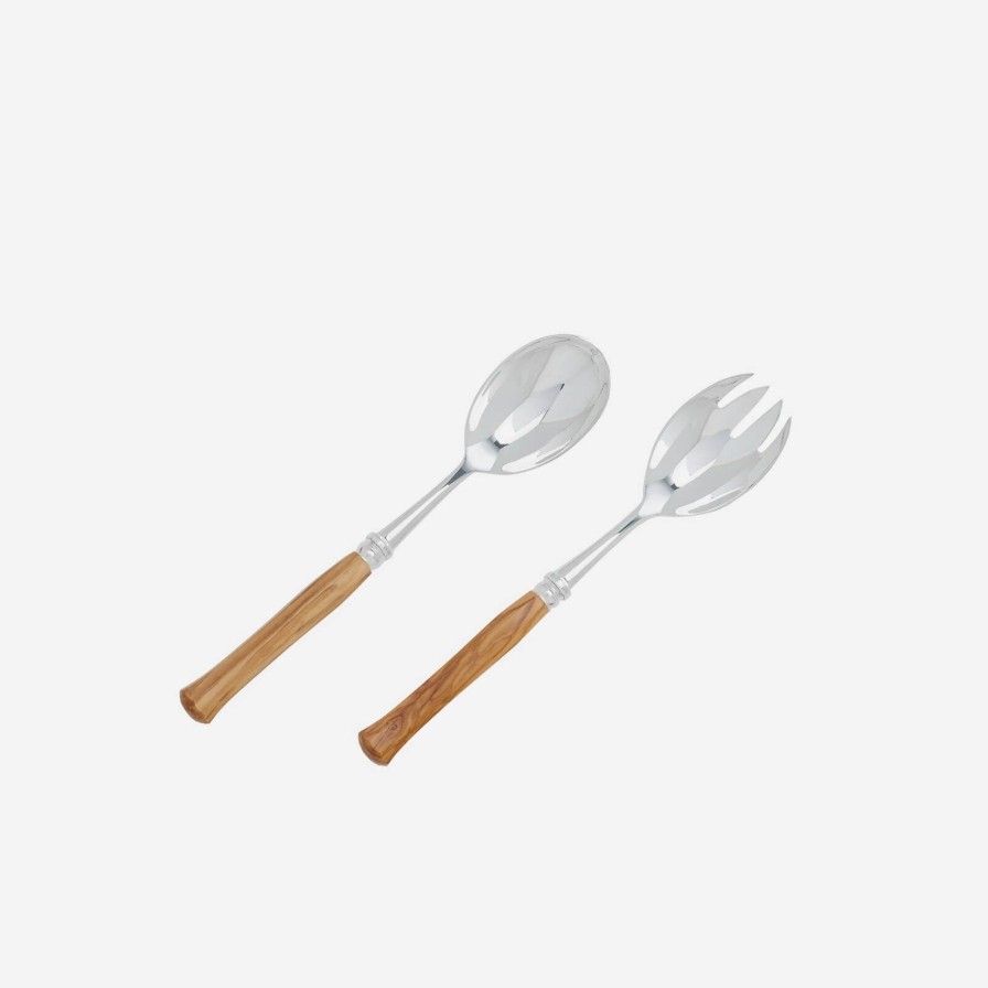 Dining Alain Saint-Joanis | Riviera Olivewood 2-Piece Serving Set