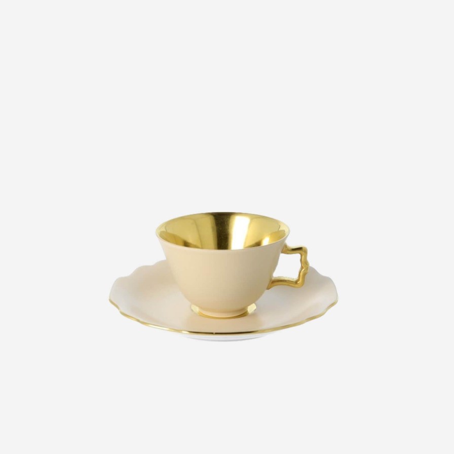 The Tabletop Edit Augarten Wien 1718 | Belvedere Espresso Cup & Saucer Champagne