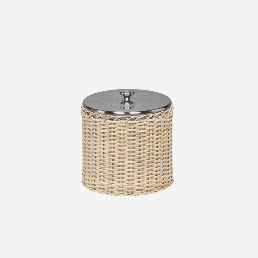 Glassware & Barware Pigment France | Menton Large Natural Rattan Ice Bucket