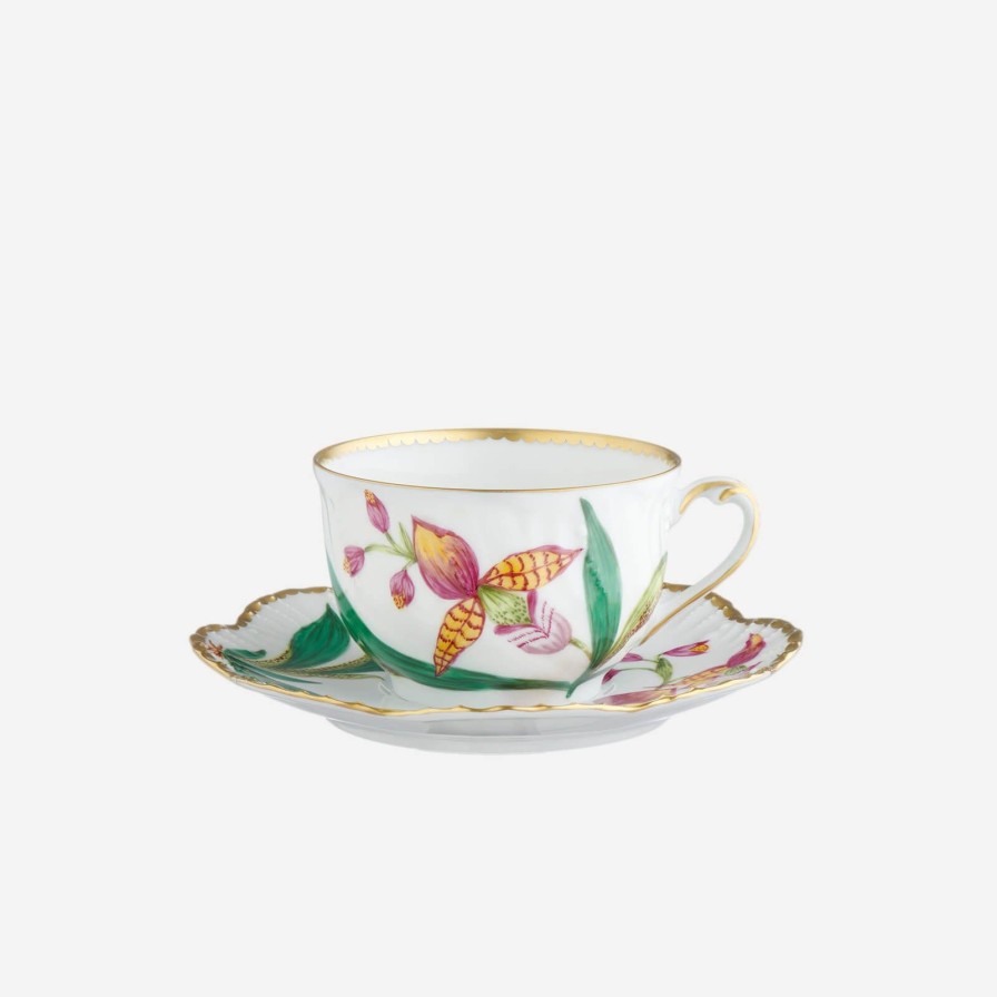 Dining Alberto Pinto | Histoires D'Orchidees Teacup & Saucer