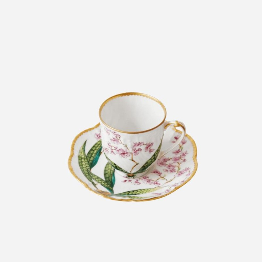 Dining Alberto Pinto | Histoires D'Orchidees Espresso Cup & Saucer