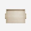 Dining Aerin | Classic Shagreen Serving Tray Wheat