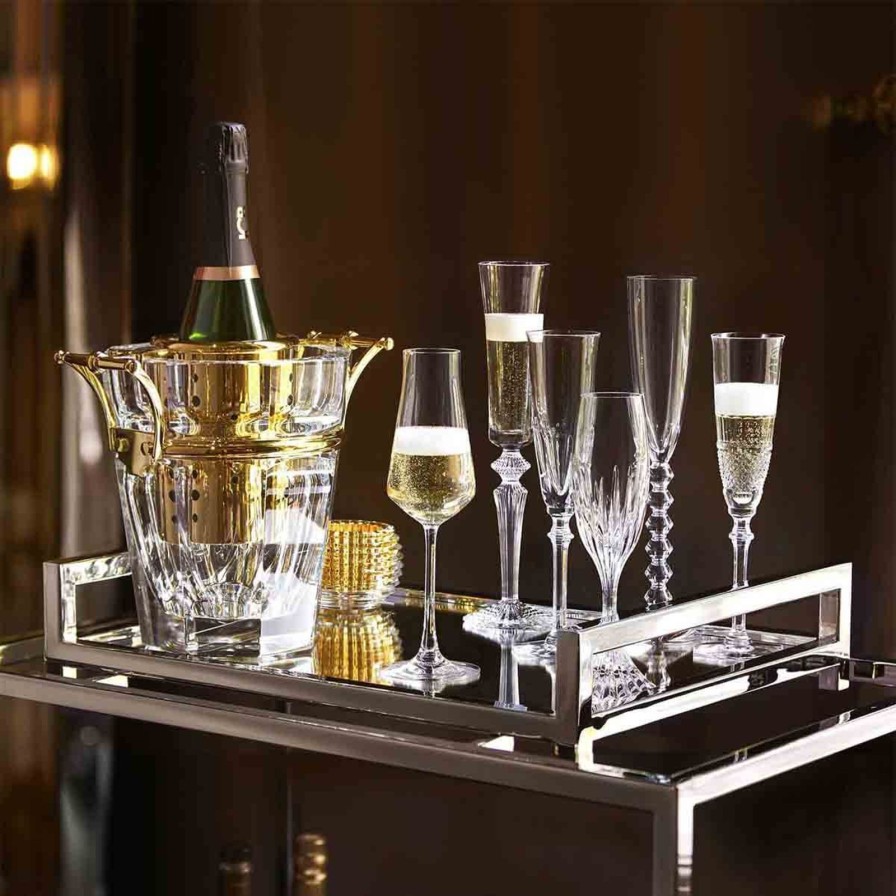 Dining Baccarat | Bubble Box-Set Of 6 Champagne Flutes