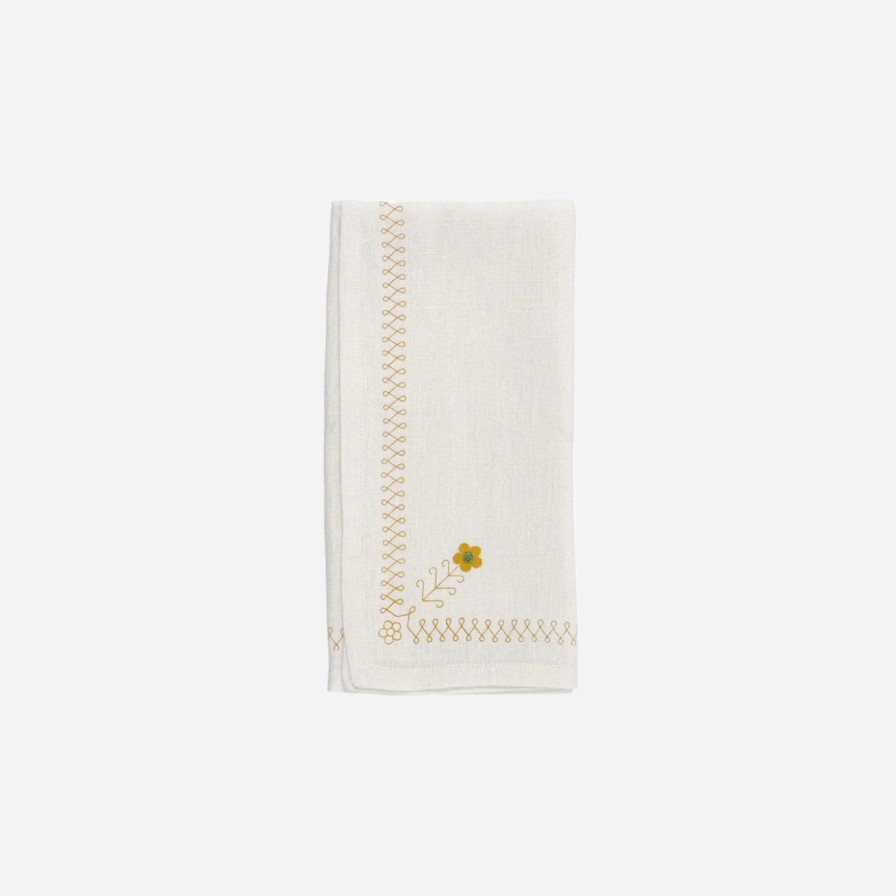 Dining Malaika | Daisy Napkin Ecru