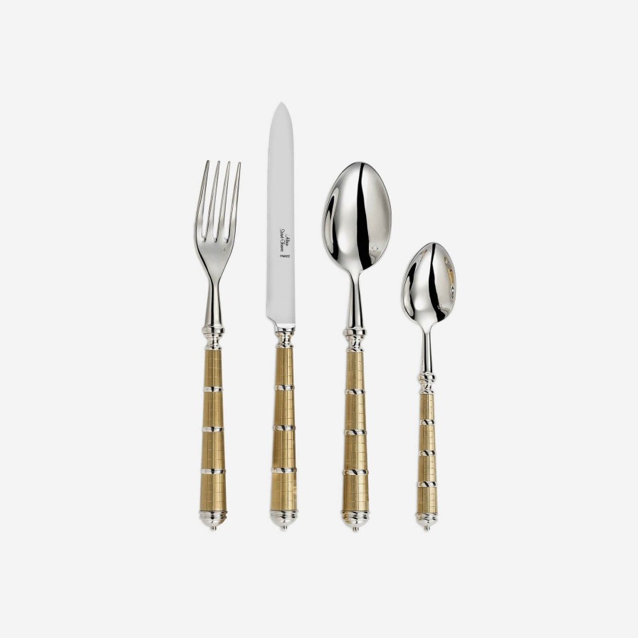 The Tabletop Edit Alain Saint-Joanis | Pylone Gold 4-Piece Cutlery Set