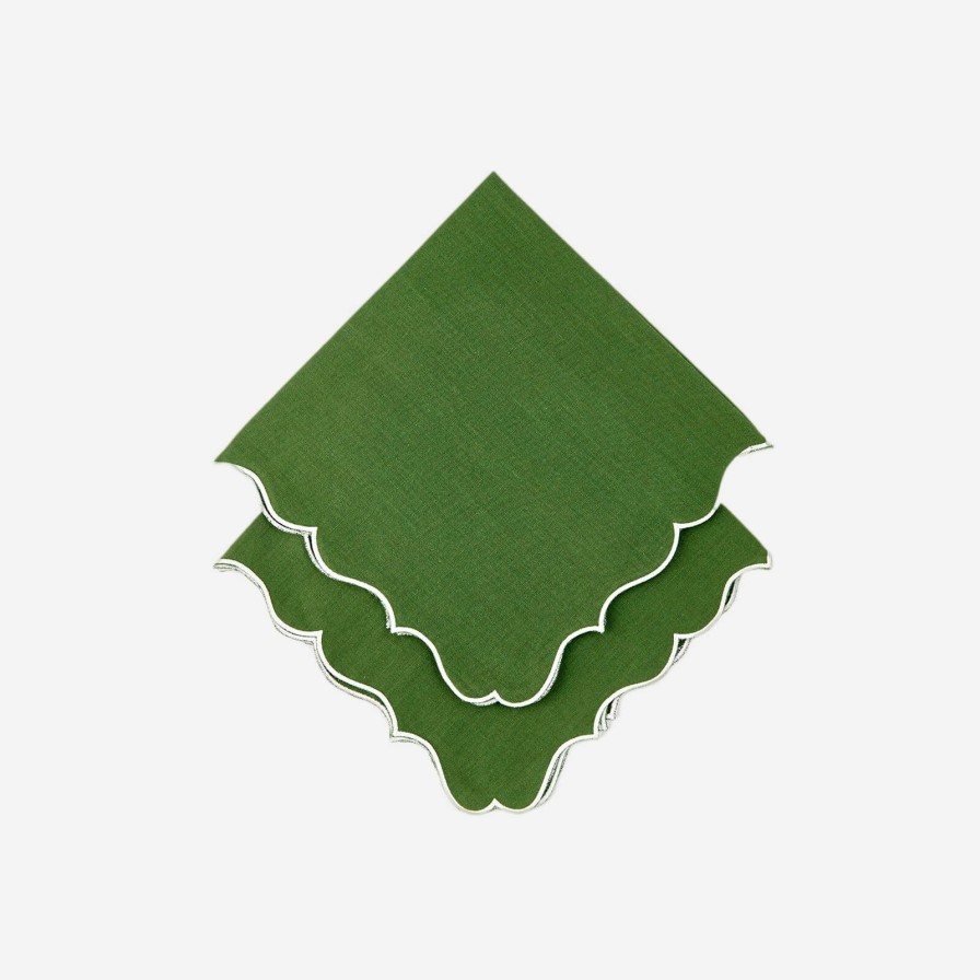 Dining Los Encajeros | Alhambra Green Napkins-Set Of 4