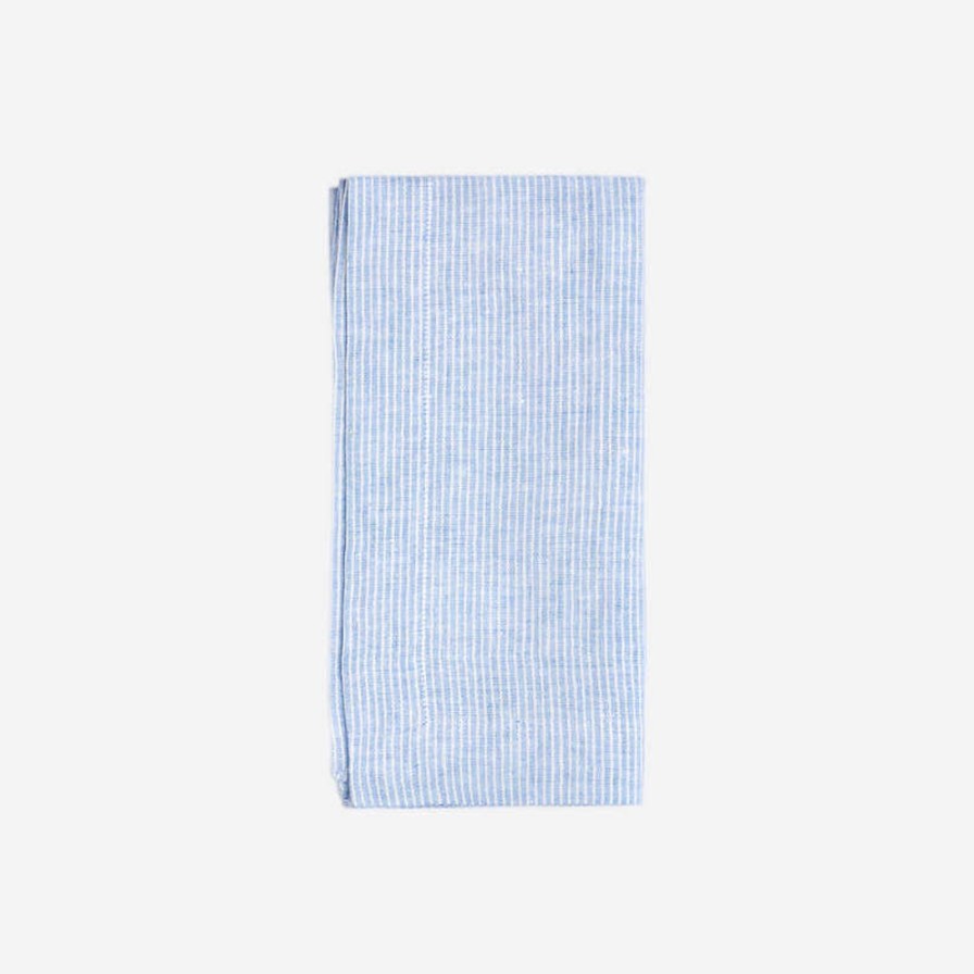 Dining Atelier Bonadea | Candy Blue Striped Dinner Napkin