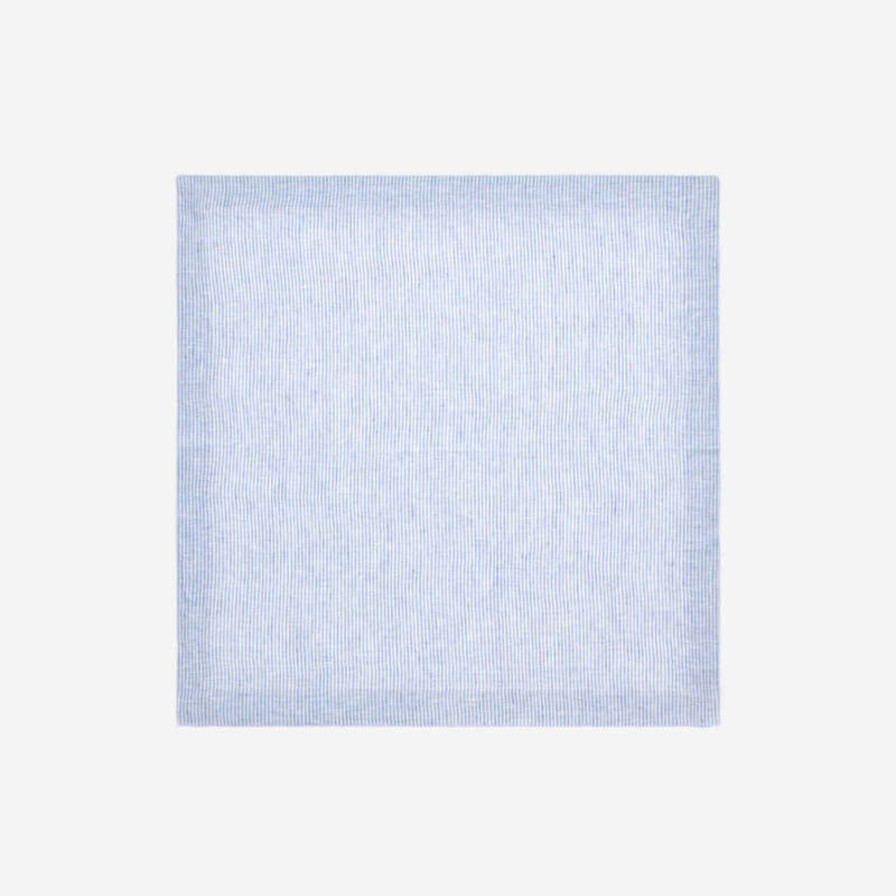 Dining Atelier Bonadea | Candy Blue Striped Dinner Napkin