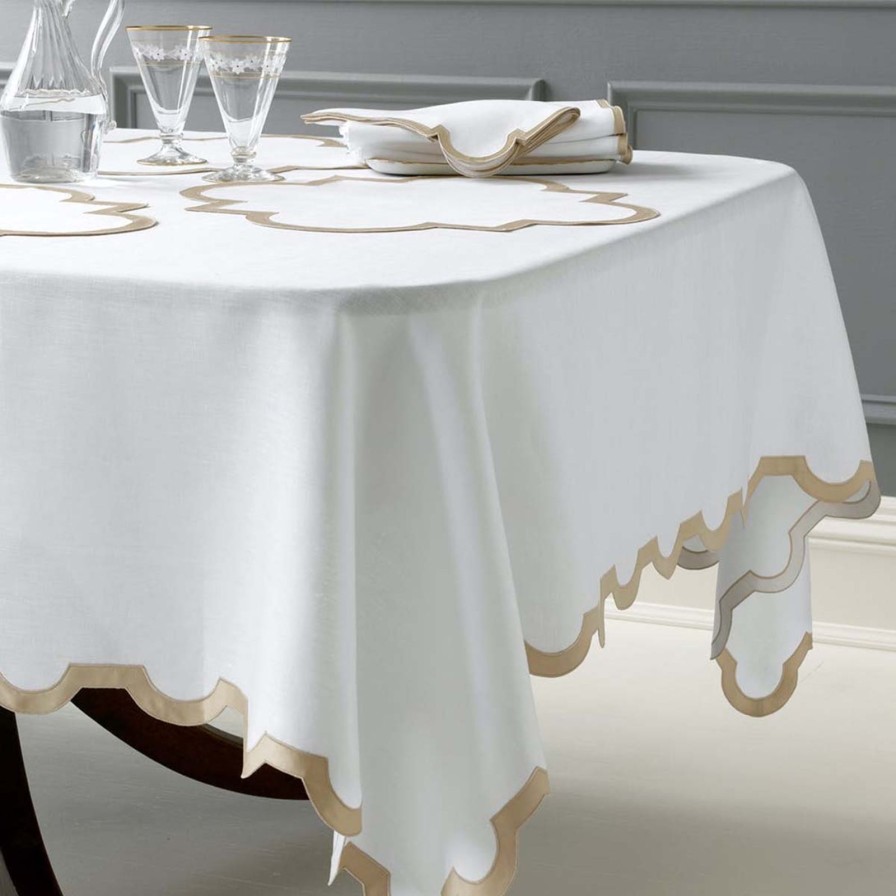 Dining Matouk | Mirasol Tablecloth Champange-Medium