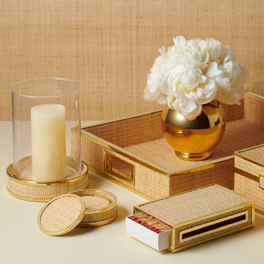 Glassware & Barware Aerin | Colette Cane Coasters-Set Of 4