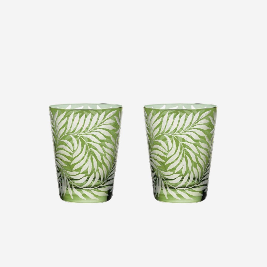 Glassware & Barware Artel | Fern Medium Tumbler Green-Set Of 2