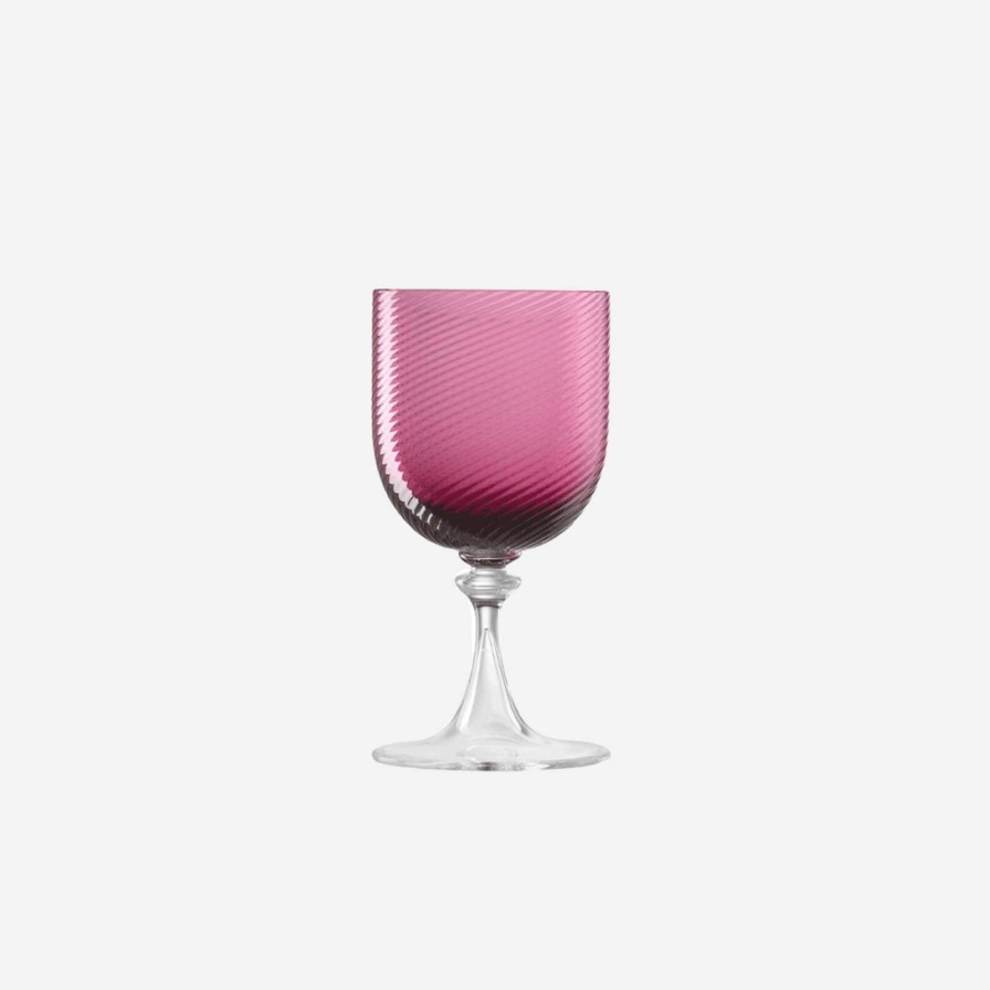 Glassware & Barware Nason Moretti | Torse White Wine Glass Ruby Red