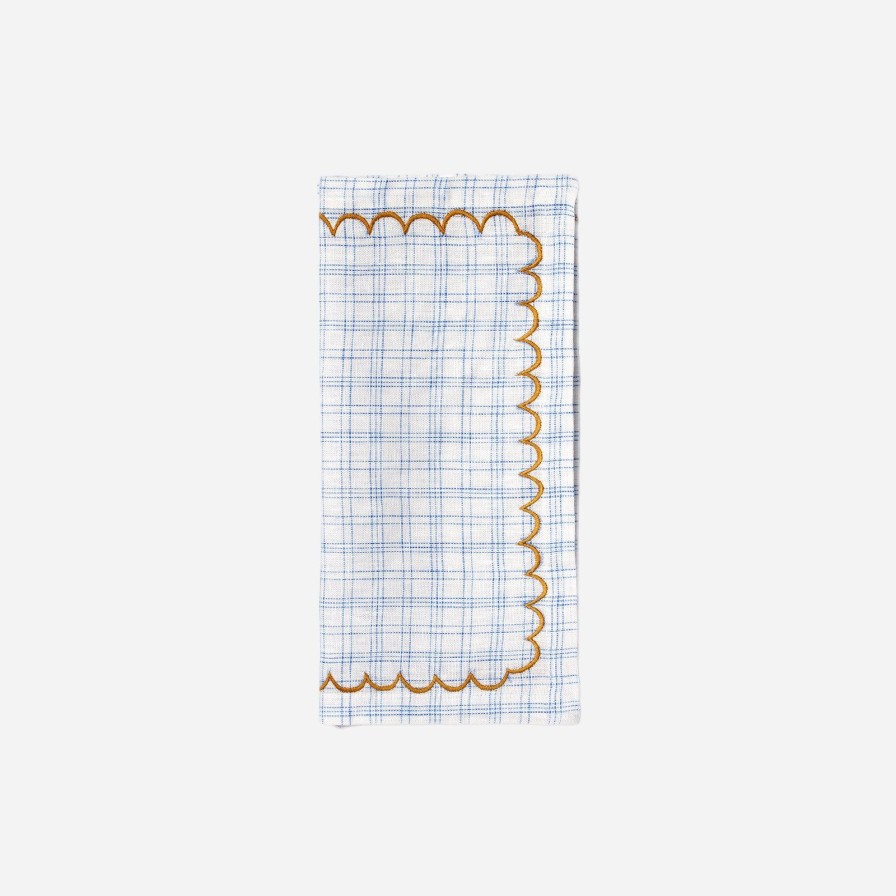 Dining Projektityyny | Vanukas Check Napkin Cornflower