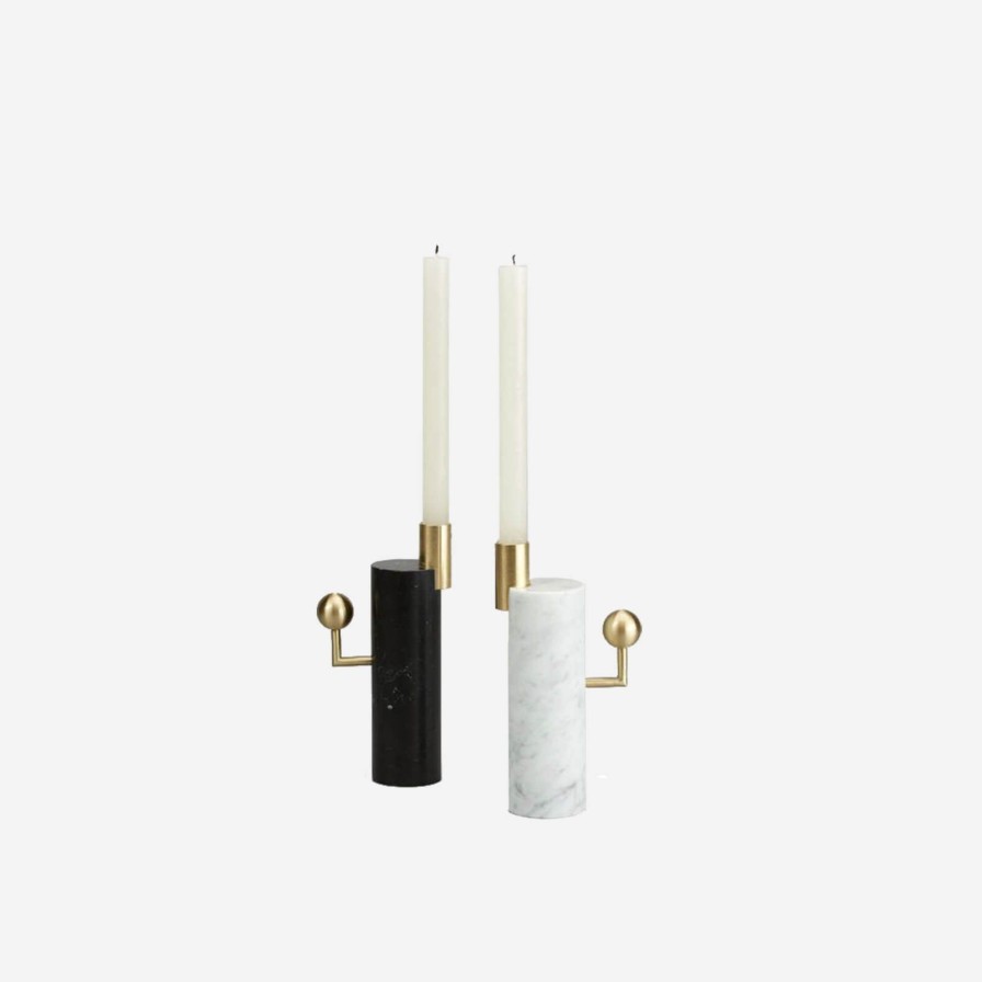 Dining Lara Bohinc for LAPICIDA | Stargazer Nero Marquina Candle Holder