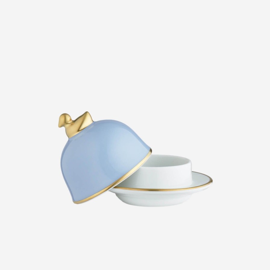 Dining Legle | Sous Le Soleil Ice Blue Butter Dish