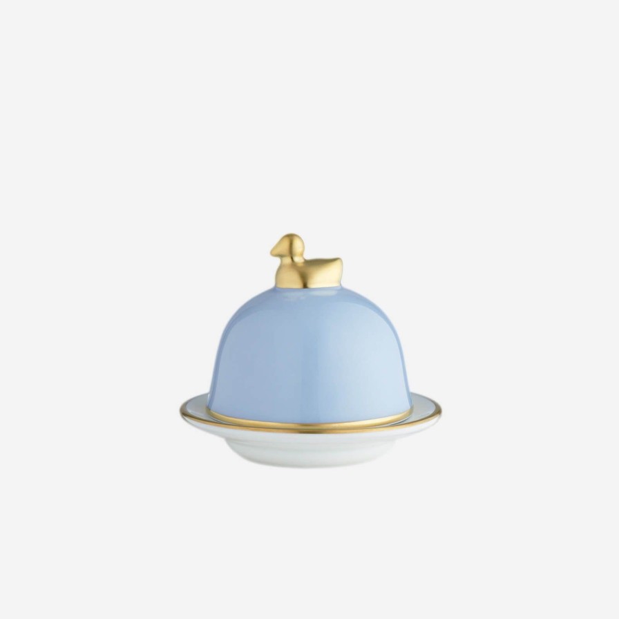 Dining Legle | Sous Le Soleil Ice Blue Butter Dish