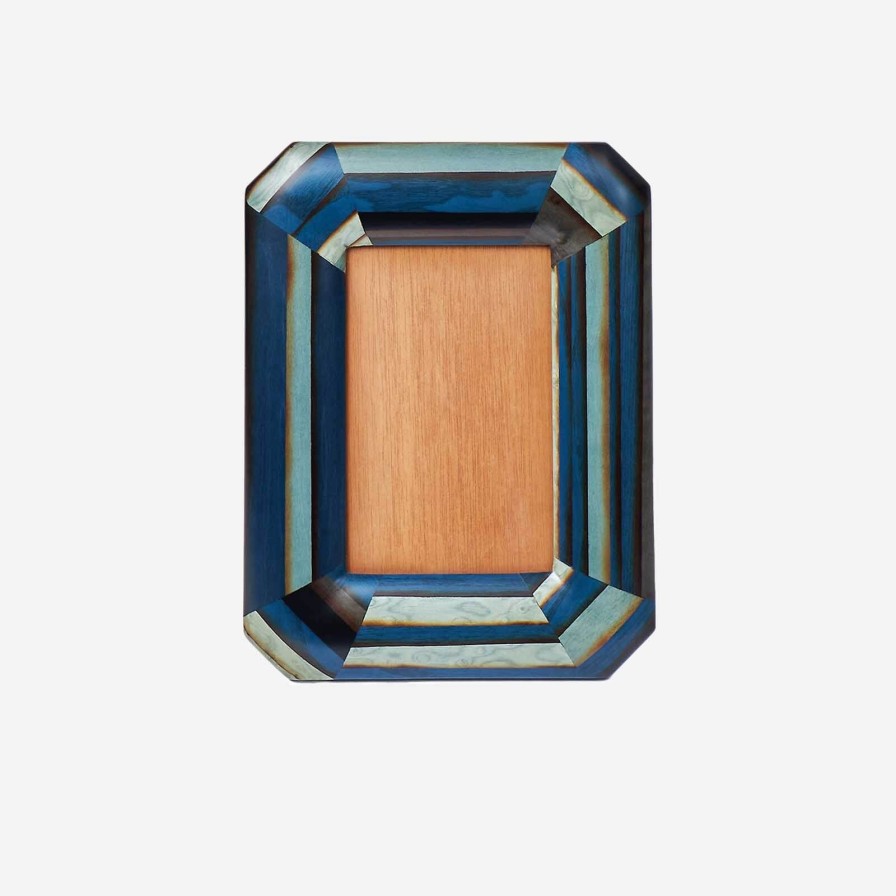 Dining Silvia Furmanovich | Blue Geometric Marquetry Frame