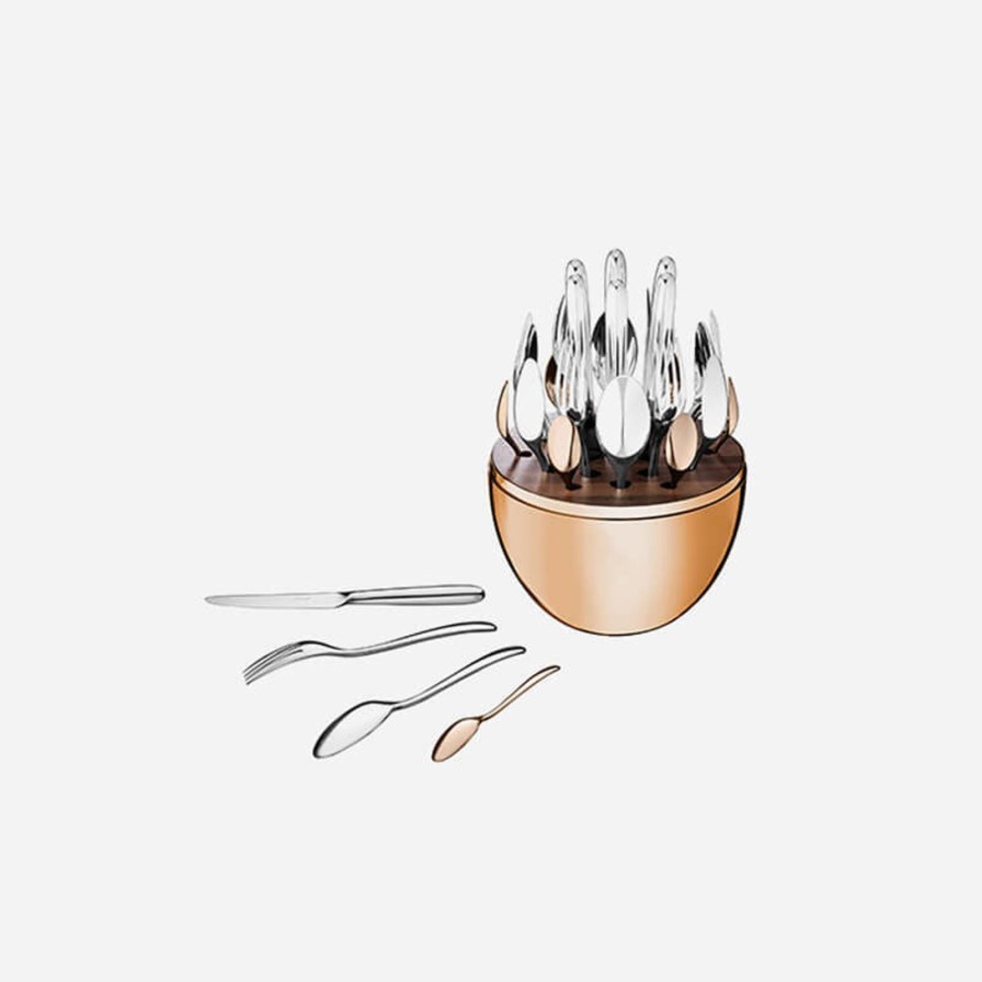 Dining Christofle | Mood 24-Piece Rose Gold Cutlery Set