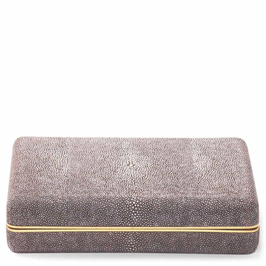 Home Accessories Aerin | Shagreen Card Case Chocolate