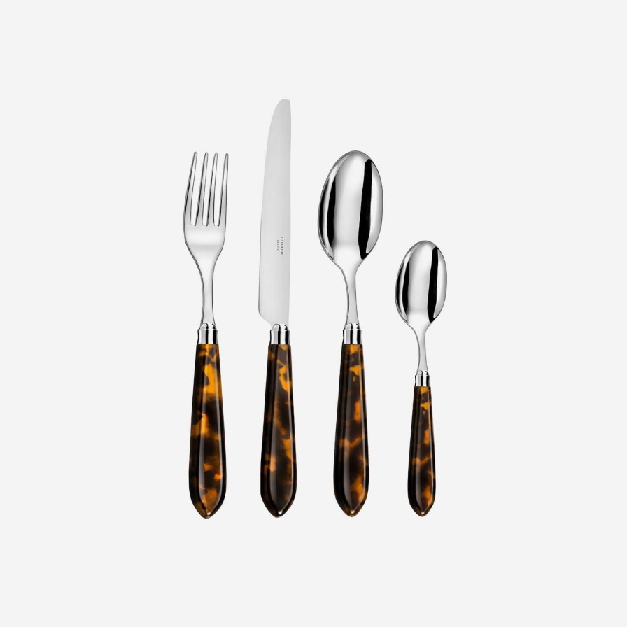 Dining Capdeco | Omega Tortoiseshell 4-Piece Cutlery Set