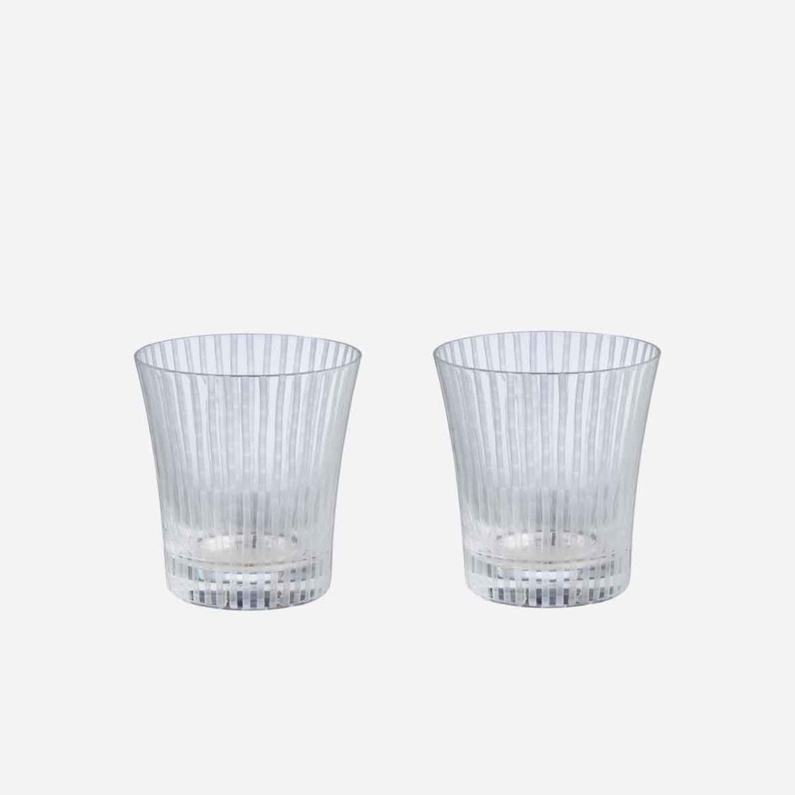 Glassware & Barware Horiguchi Kiriko | Bamboo Low Tumblers-Set Of 2