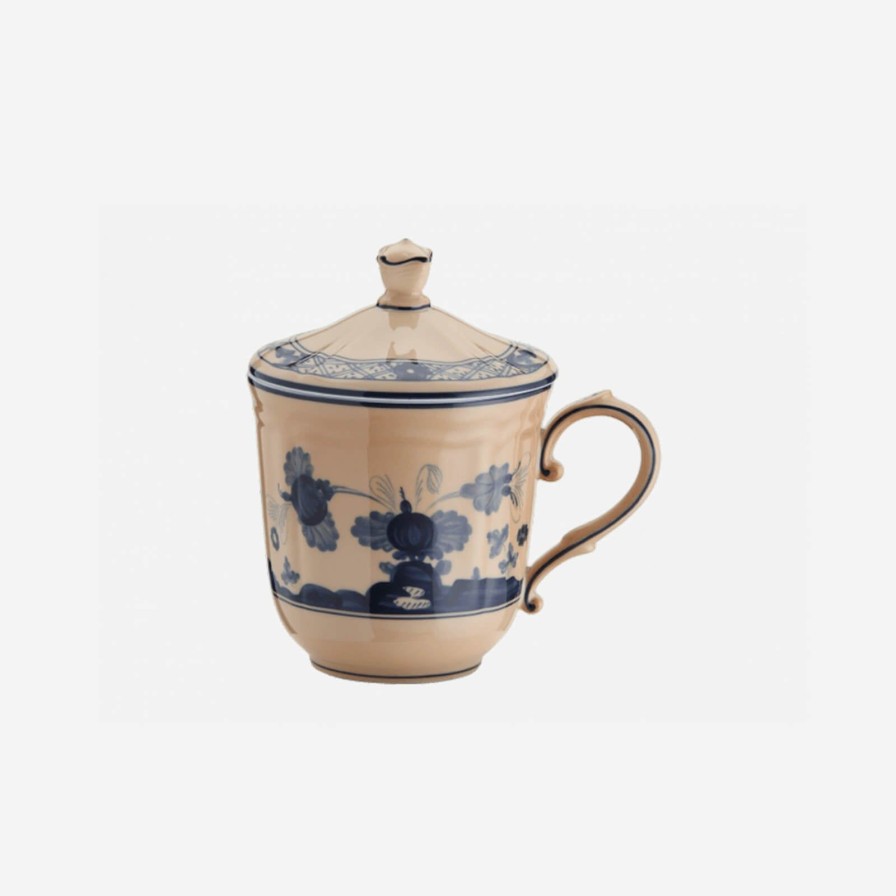 Dining Ginori 1735 | Oriente Italiano Mug With Lid Cipria