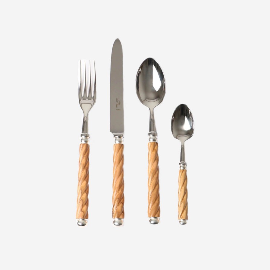 Dining Alain Saint-Joanis | Tonga Olivewood 4-Piece Cutlery Set