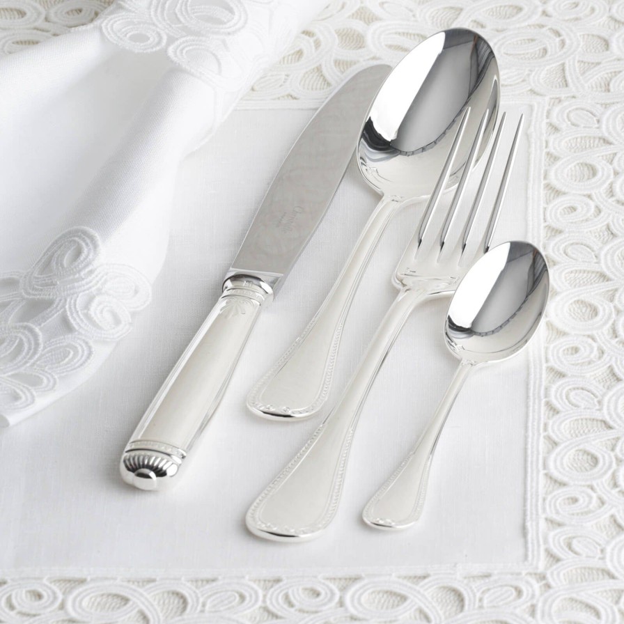 Dining Christofle | Malmaison 4-Piece Silver Plated Cutlery Set