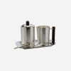 Dining Zanetto | Ebony Silver Plated Breakfast Set